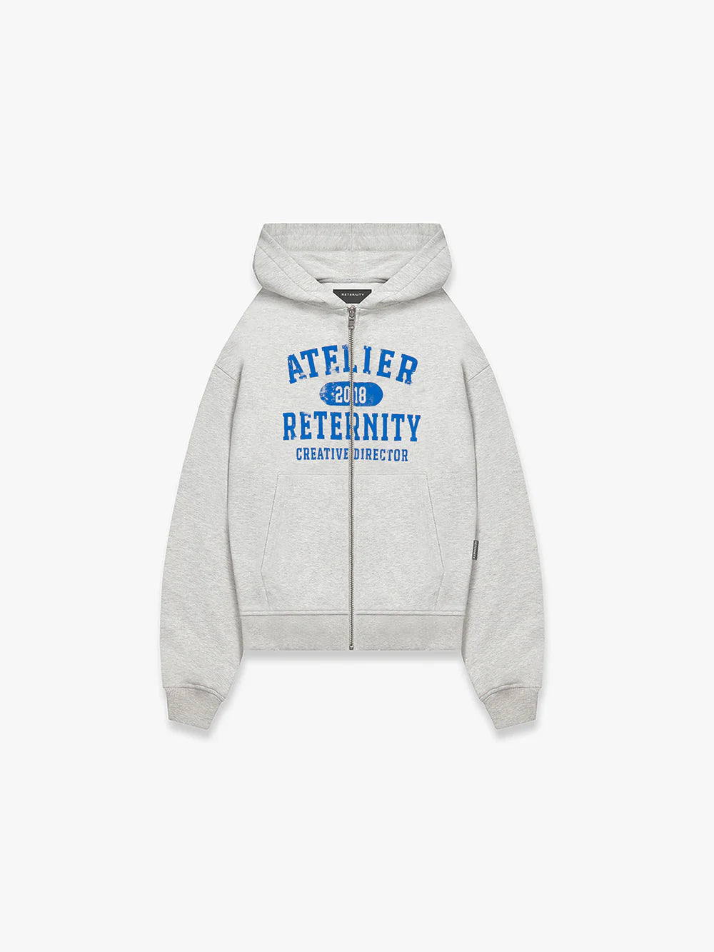 Atelier Emblem Zip-Hoodie - Melange Grey - 1008252090