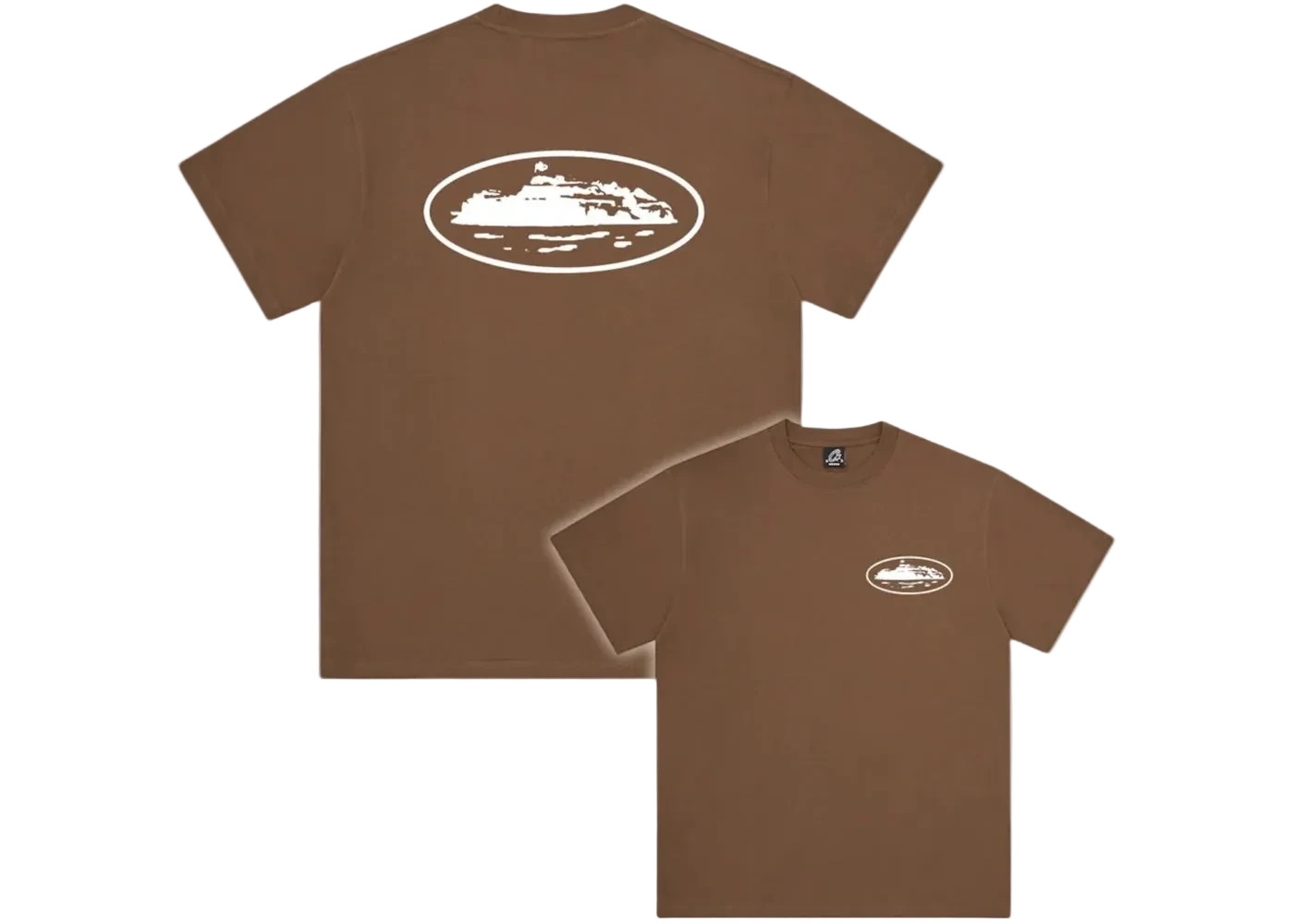 Corteiz OG Island T-shirt Brown - CORT-COOITBXX-MULTI