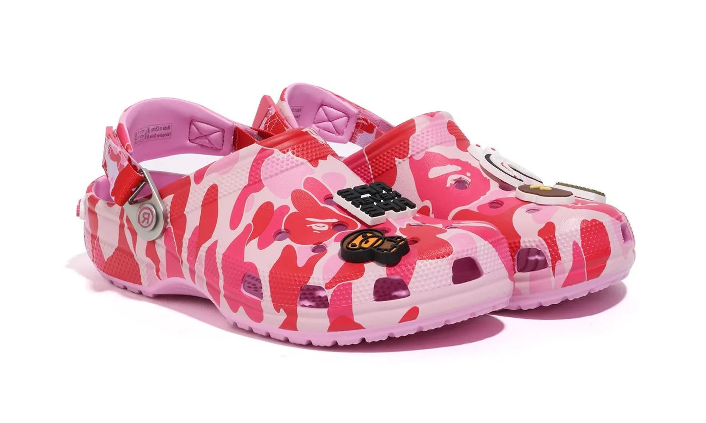 Crocs Classic Clog A Bathing Ape ABC Camo Pink (209627-6I2) - Three52