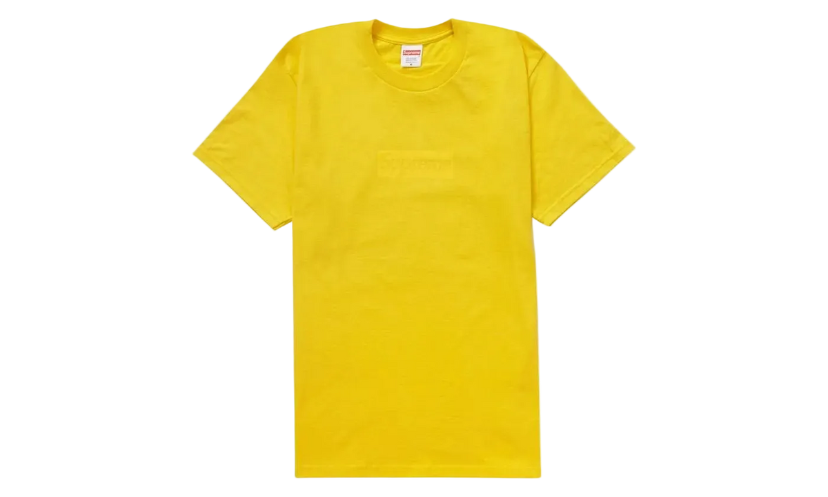 Supreme Tonal Box Logo Tee Yellow - SUPR-STBLTY-YELLOW