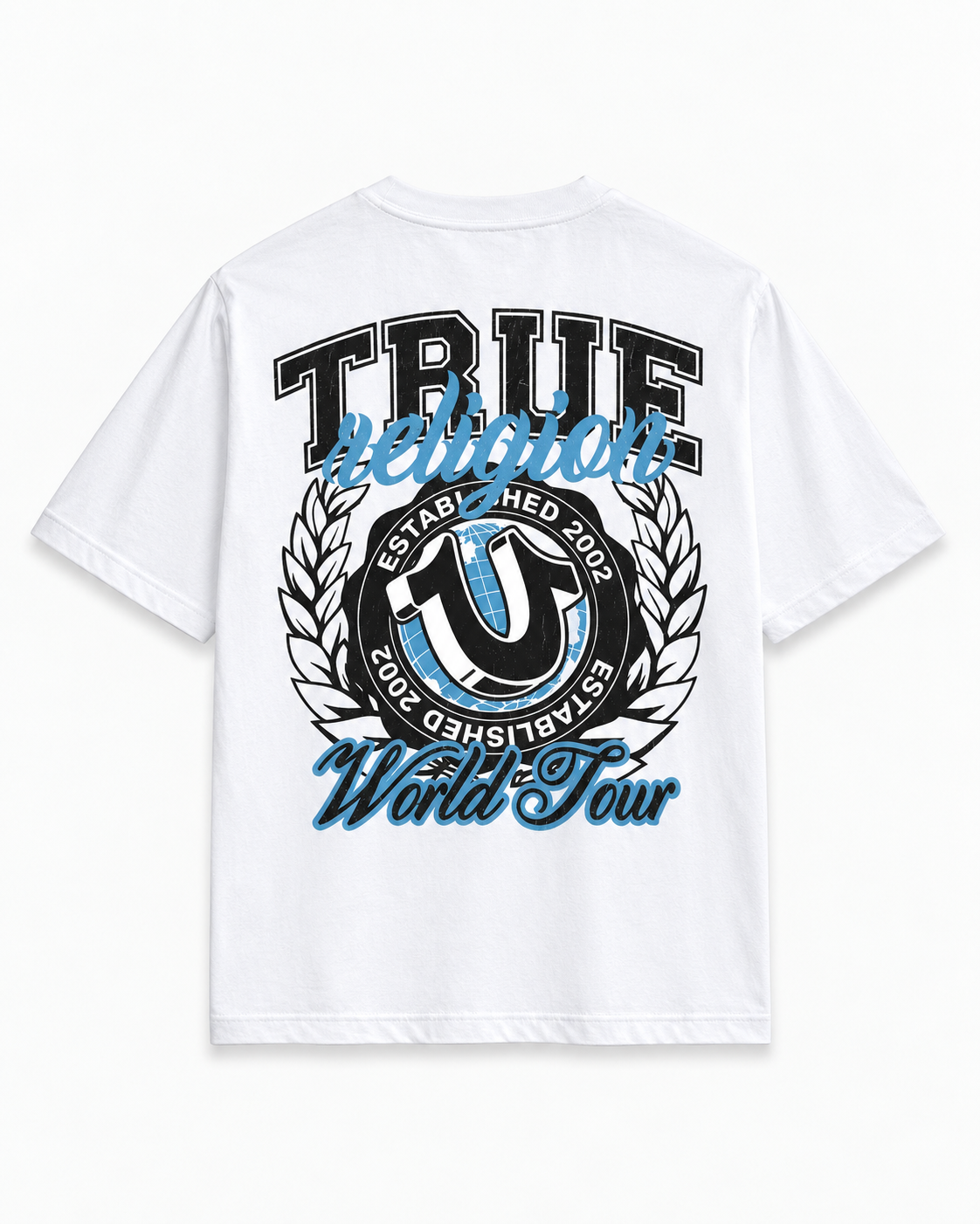 True Religion SS HS Crest Tee - Optic White - True Religion SS HS Crest Tee - Optic White