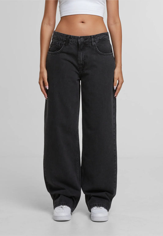 2Y Studios Women Naya Basic Baggy Jeans - Washed Black - 2Y Studios Women Naya Basic Baggy Jeans - Washed Black