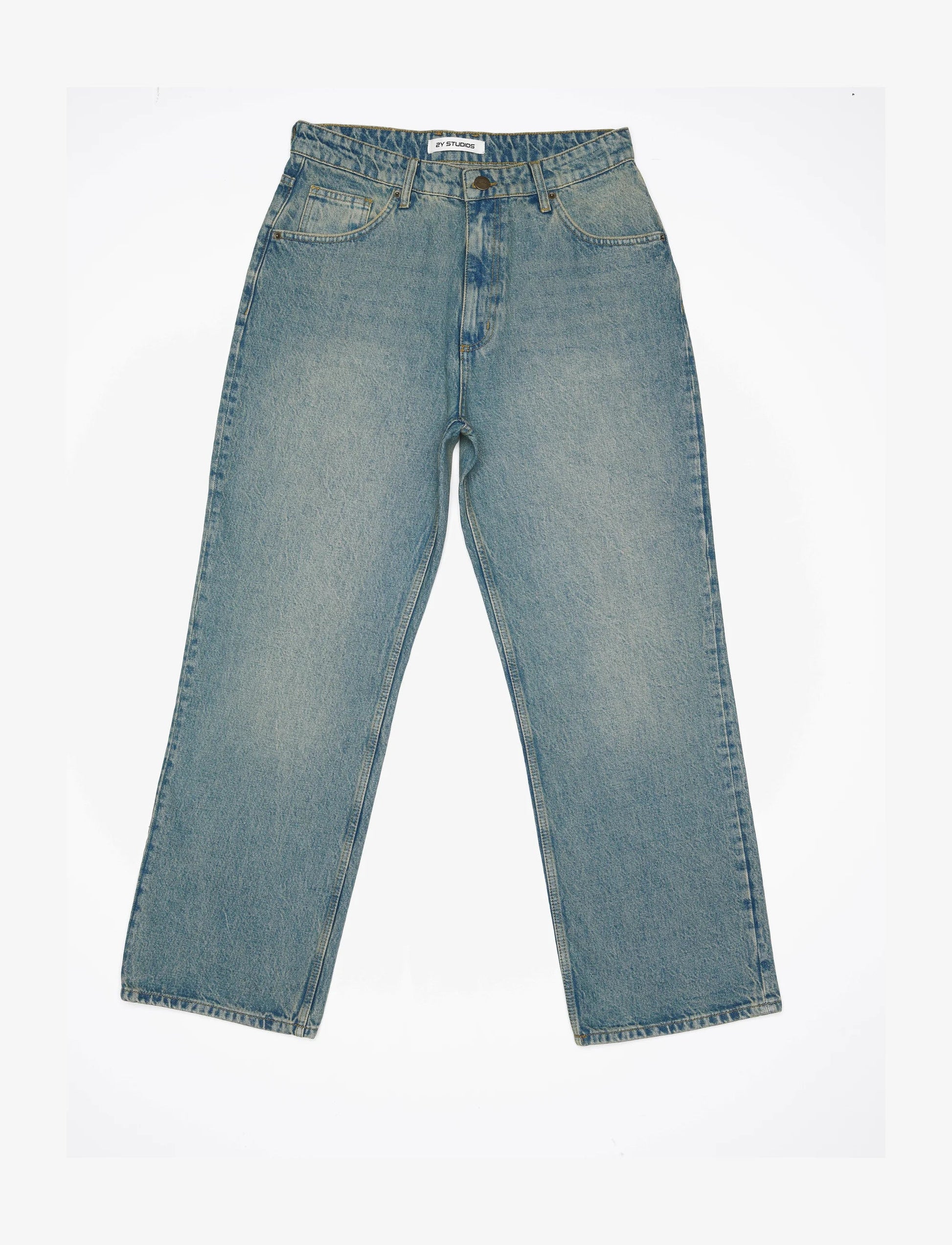 2Y Studios MEN Vintage Blue Baggy Jeans - 2YVBBJ