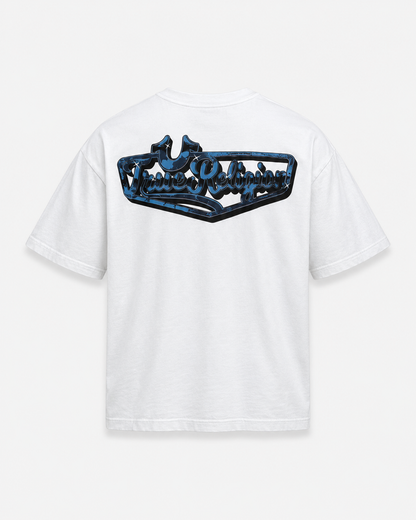 True Religion Chrome Logo Heavy Boxy Tee - Optic White