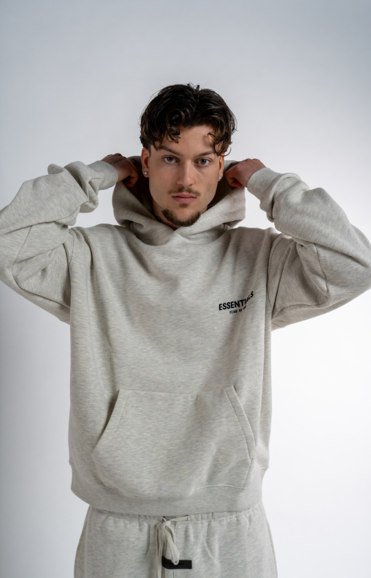 Fear of God Essentials Hoodie Light Oatmeal FW22