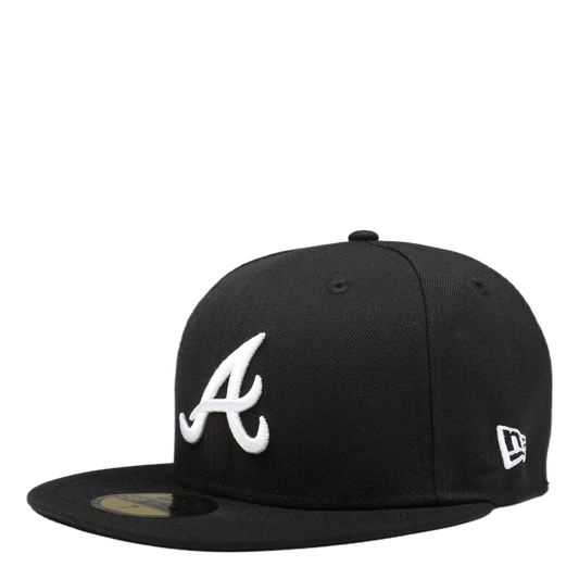 New Era Fitted Cap Atlanta Black White - 10047487