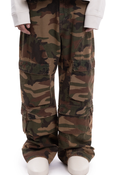 Favela Work Square Camo Cargo Denim - Favela Work Square Camo Cargo Denim