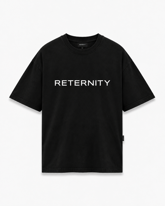 LOGO T-SHIRT BLACK - RETLTSB654564