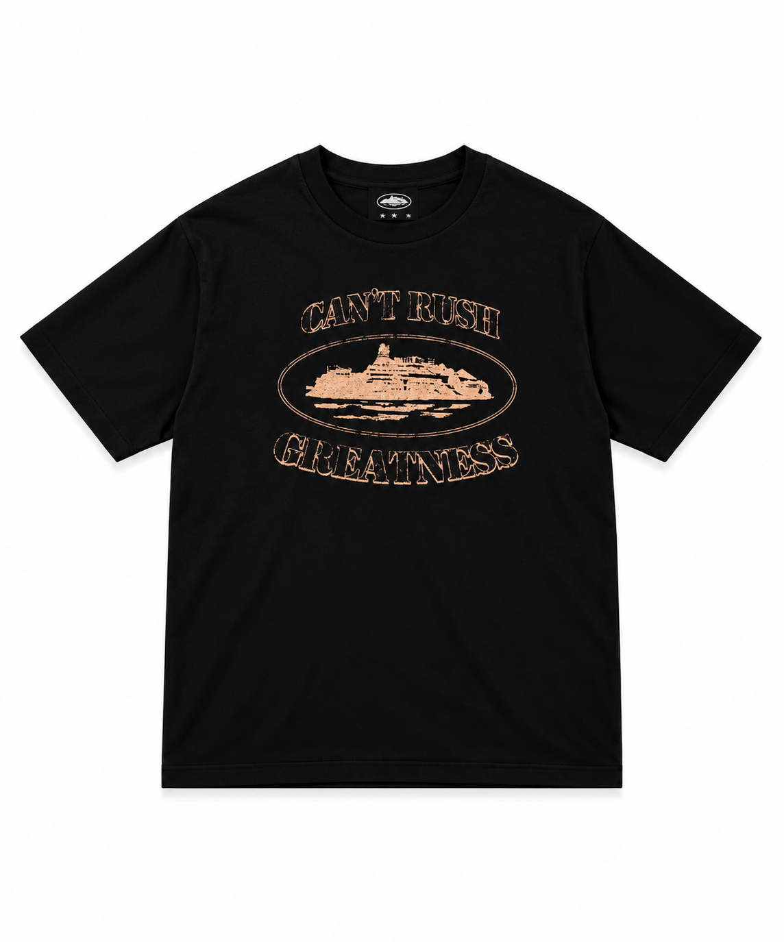 Corteiz x Central Cee Can't Rush Greatness Tee Black - CCCCRGTB