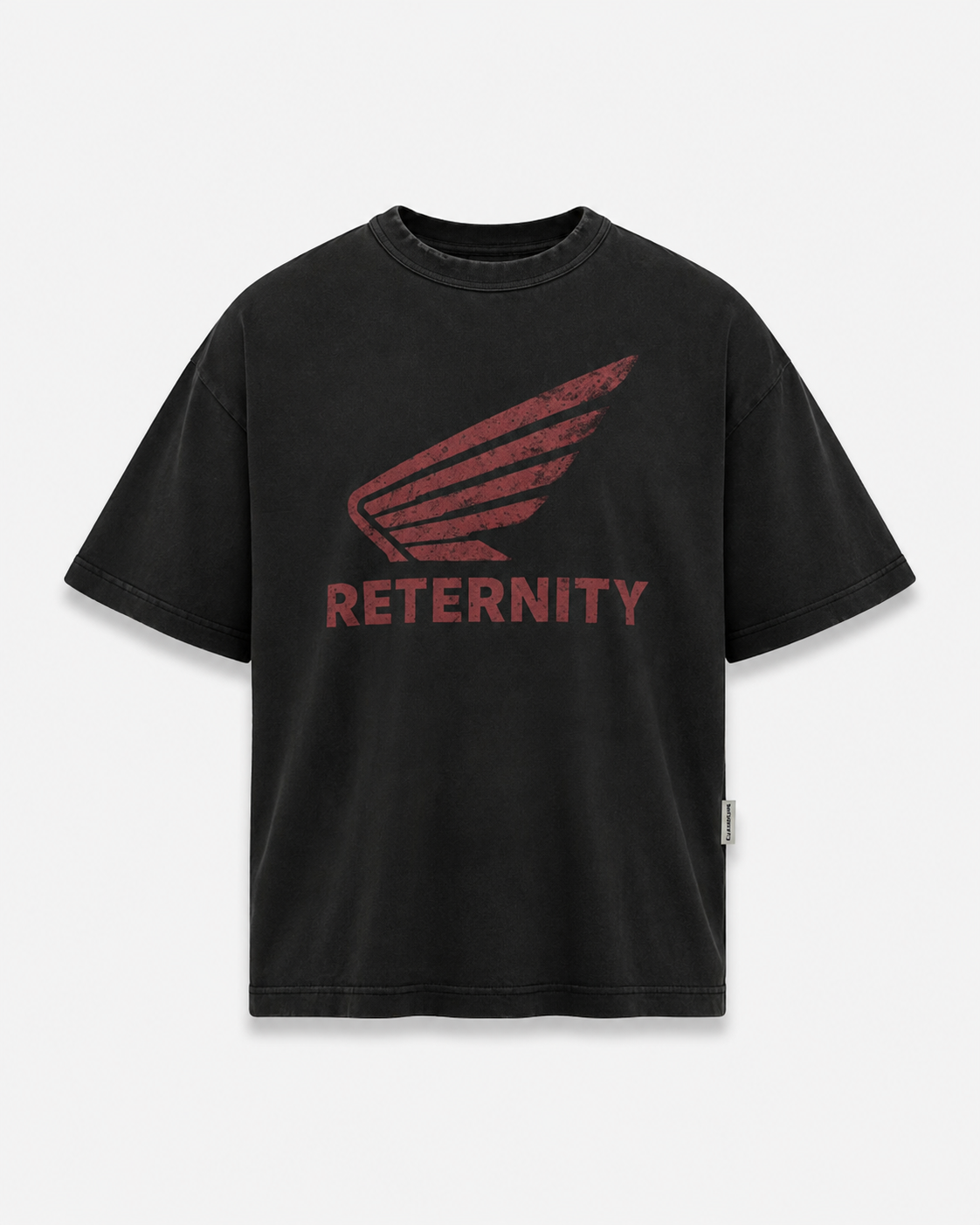Reternity AÉRO REGULAR FIT T-SHIRT - WASHED BLACK