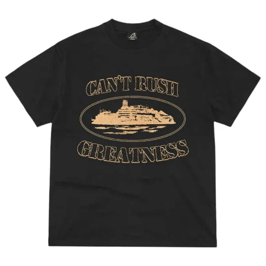 Corteiz x Central Cee Can't Rush Greatness Tee Black - CCCCRGTB
