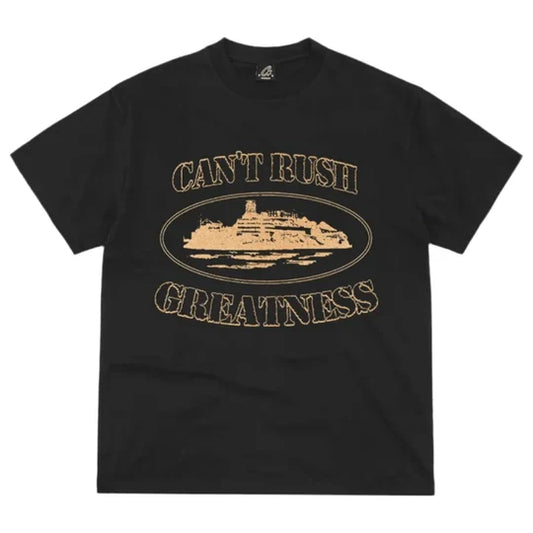 Corteiz x Central Cee Can't Rush Greatness Tee Black - CCCCRGTB