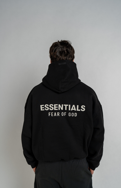 Fear Of God Fear of God Essentials Fleece Hoodie (FW24) Black