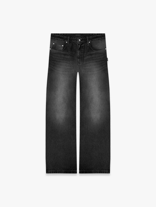 Essentials  Baggy Denim - Washed Black - RETERNEBDWB