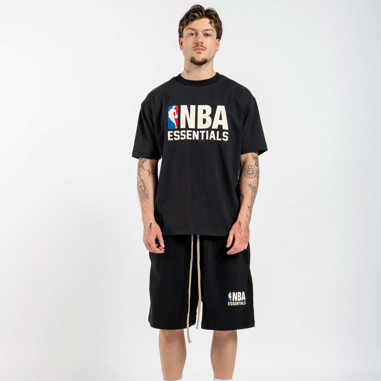 Fear of God Essentials NBA Tee Black White