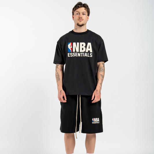 Fear of God Essentials NBA Tee Black White