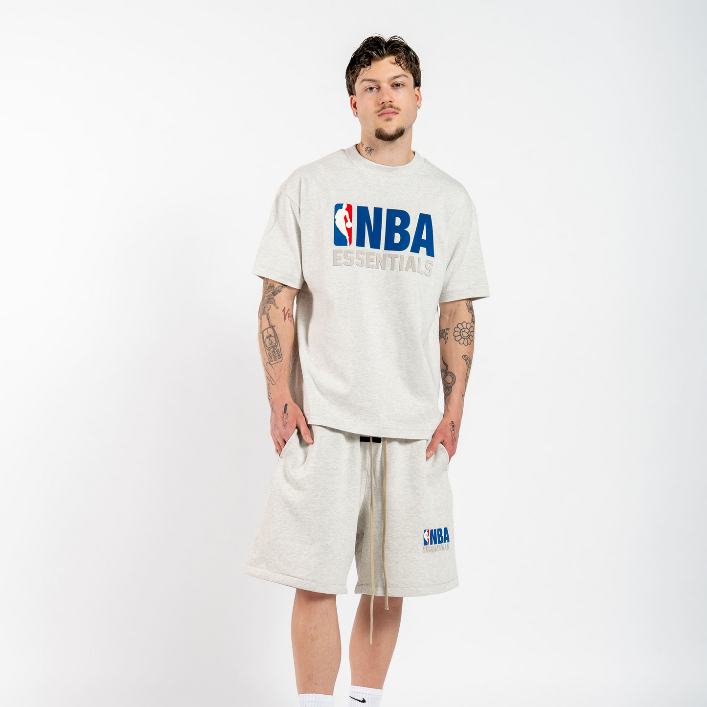 Fear of God Essentials NBA Tee Light Heather