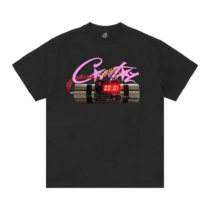 Corteiz No Time 4 Luv Black Tee - CRTZNT4LB