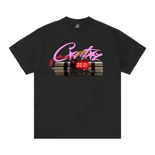 Corteiz No Time 4 Luv Black Tee - CRTZNT4LB