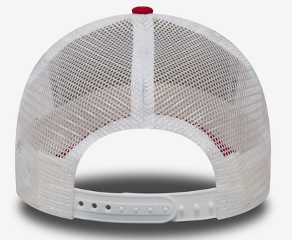 New Era New York Yankees Clean Red A-Frame Trucker Cap - New Era New York Yankees Clean Red A-Frame Trucker Cap