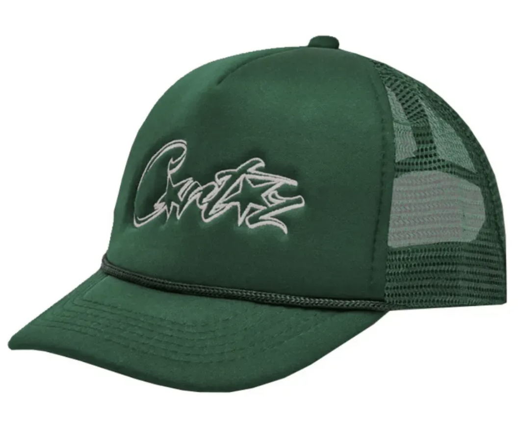Corteiz Allstarz Trucker Hat Green - Corteiz Allstarz Trucker Hat Green