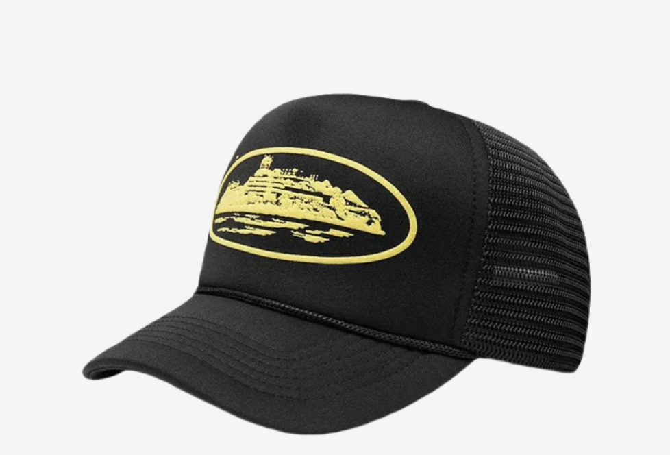 Corteiz Puff Alcatraz Trucker Yellow - Corteiz Puff Alcatraz Trucker Yellow