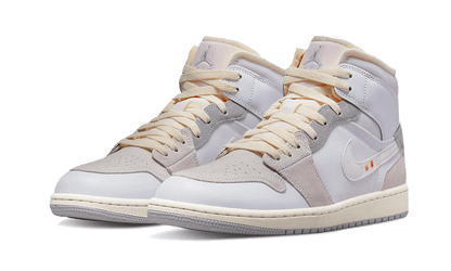 Air Jordan Air Jordan 1 Mid SE Craft Inside Out White Grey - DM9652-100 / DQ3726-100