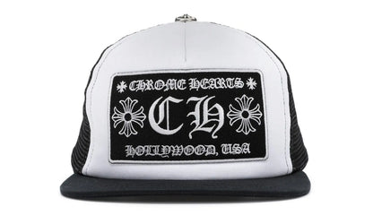 Chrome Hearts CH Hollywood Trucker Hat Black/White - CH-CHROME H-MULTI