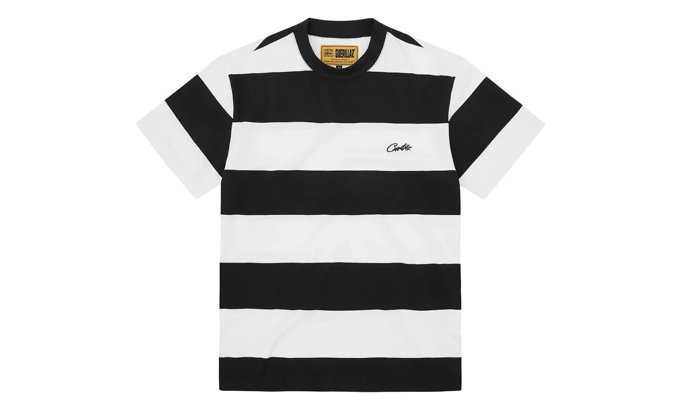 Corteiz Striped Tee Black - CORT-COSTTB-BLACK
