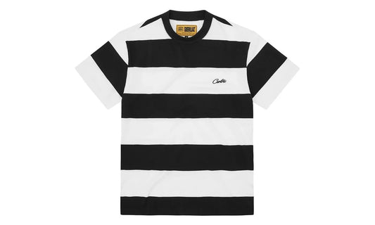 Corteiz Striped Tee Black - CORT-COSTTB-BLACK