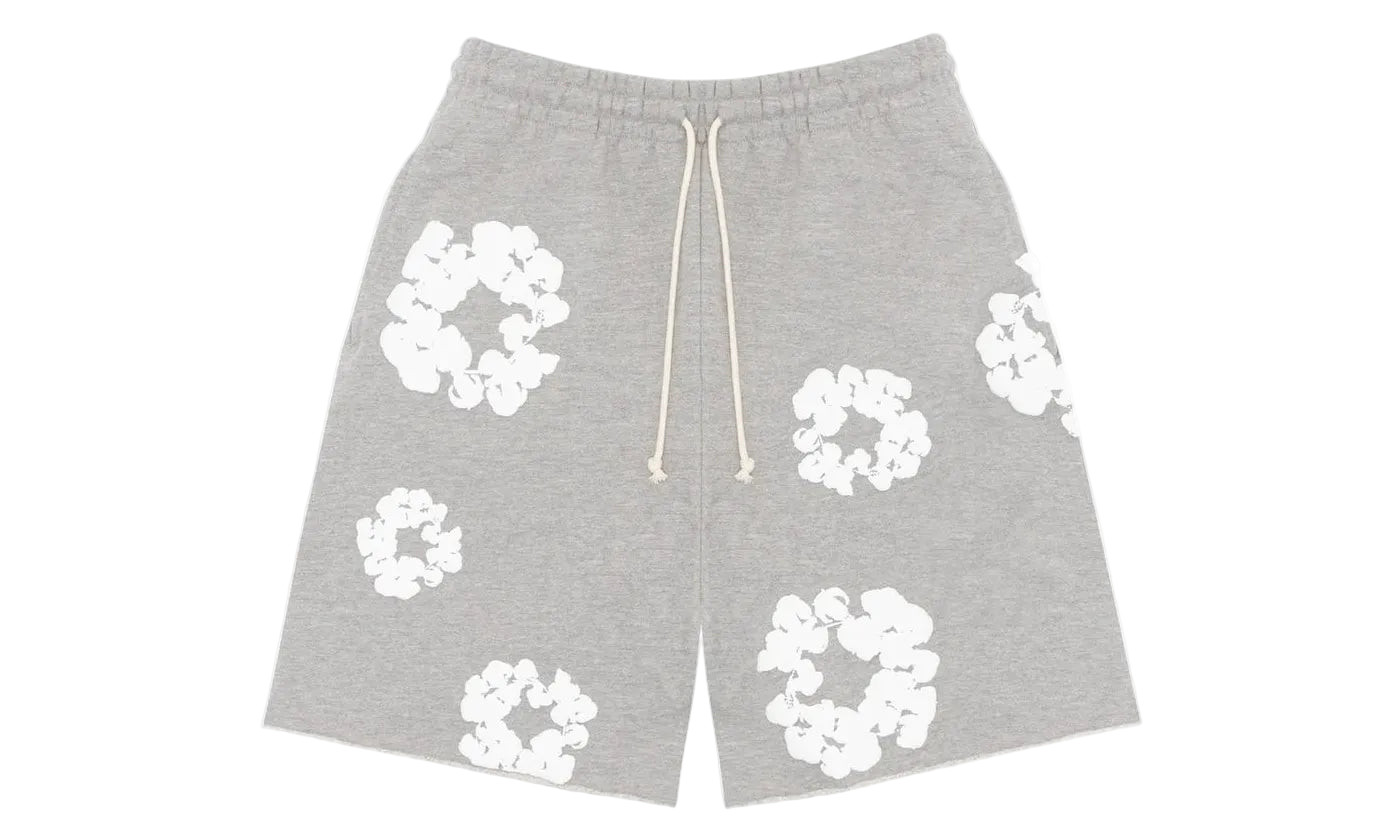 Denim Tears The Cotton Wreath Shorts Grey - DT-SHORT-GREY