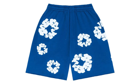 Denim Tears The Cotton Wreath Shorts Royal Blue - DT-DTTCWS-ROYALBLUE
