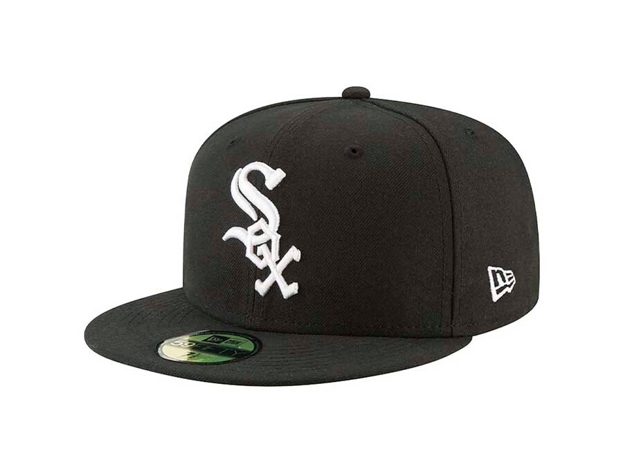 New Era Fitted Cap Sox Black White - 12572845
