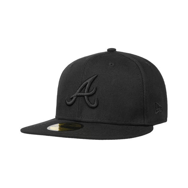 New Era Fitted Cap Atlanta Black Black