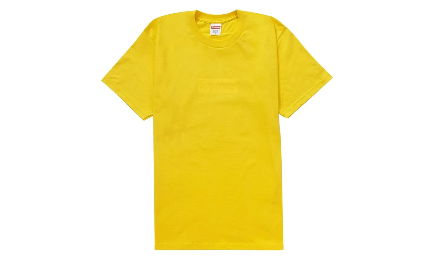 Supreme Tonal Box Logo Tee Yellow - SUPR-STBLTY-YELLOW